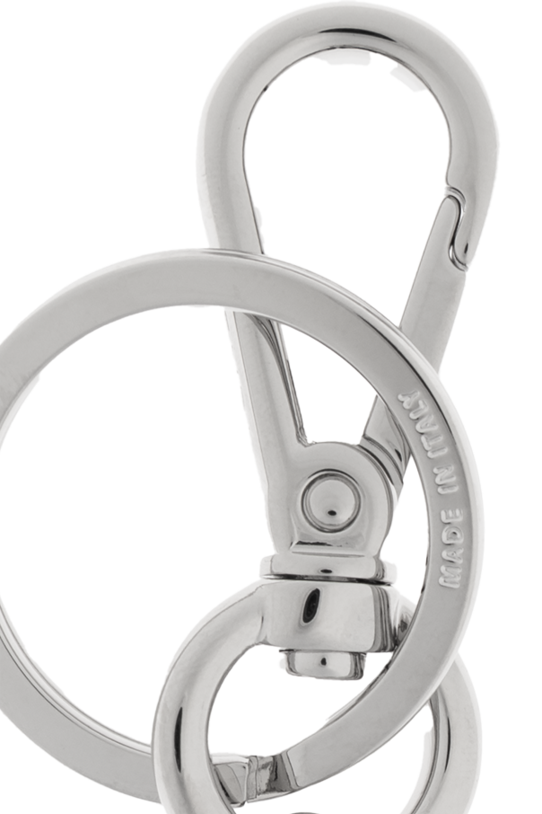 Fendi Keychain with a pendant in the shape of a logo