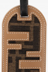 Fendi BROWN Leather name badge