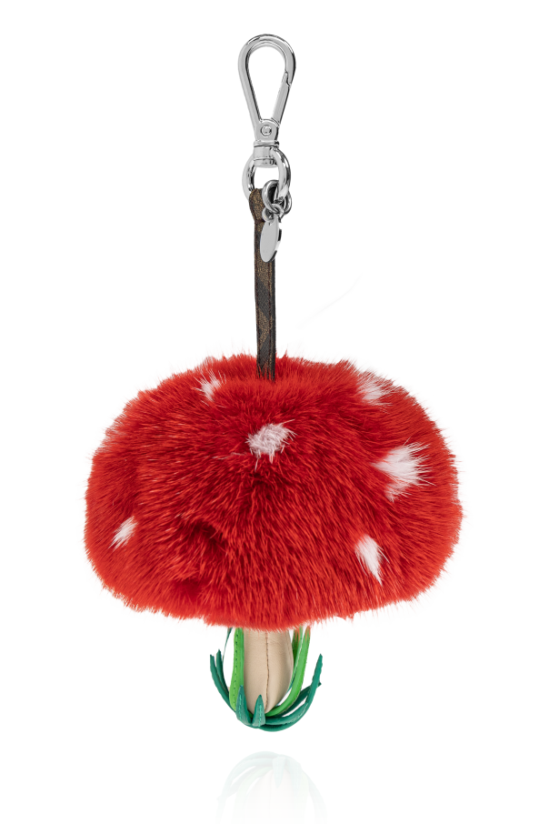 Keyring with a mushroom motif pendant od Fendi