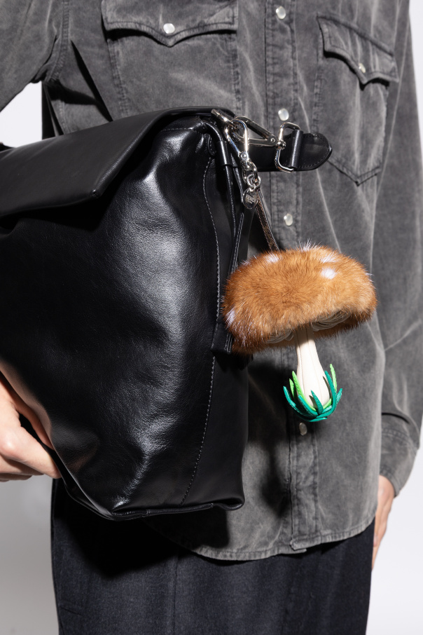 Fendi Taschenanhänger mit Pilzmotiv