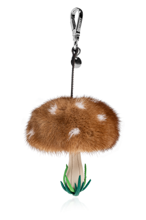 Fendi Taschenanhänger mit Pilzmotiv