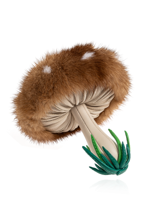 Fendi Taschenanhänger mit Pilzmotiv