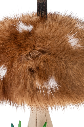 Fendi Taschenanhänger mit Pilzmotiv