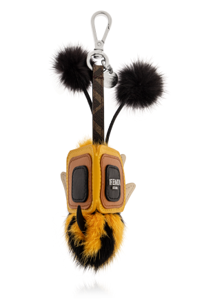 Bag charm with bee motif