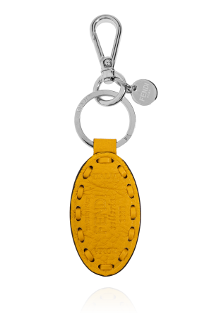 Keyring with leather strap
