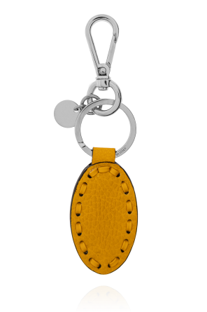 Fendi Keyring with leather strap