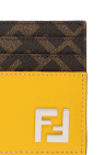 Fendi YELLOW Card case with logo