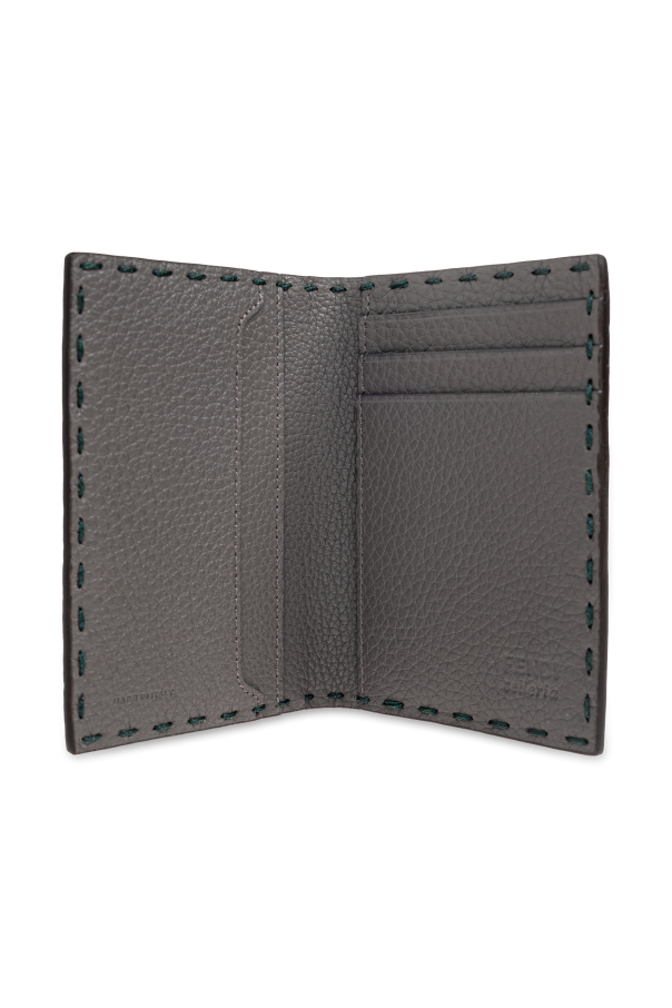 Fendi Estuche de cuero para tarjetas