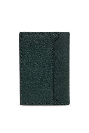 Fendi Estuche de cuero para tarjetas