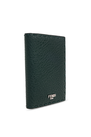 Fendi Estuche de cuero para tarjetas