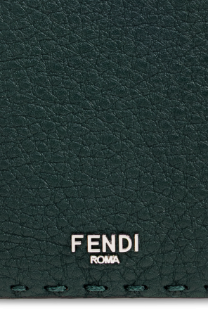 Fendi Estuche de cuero para tarjetas