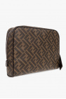 Fendi BROWN Wash bag with monogram