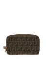 Fendi BROWN Wash bag with monogram