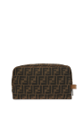 Fendi BROWN Wash bag with monogram