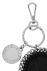 Stella McCartney BLACK Keychain with heart-shaped charm