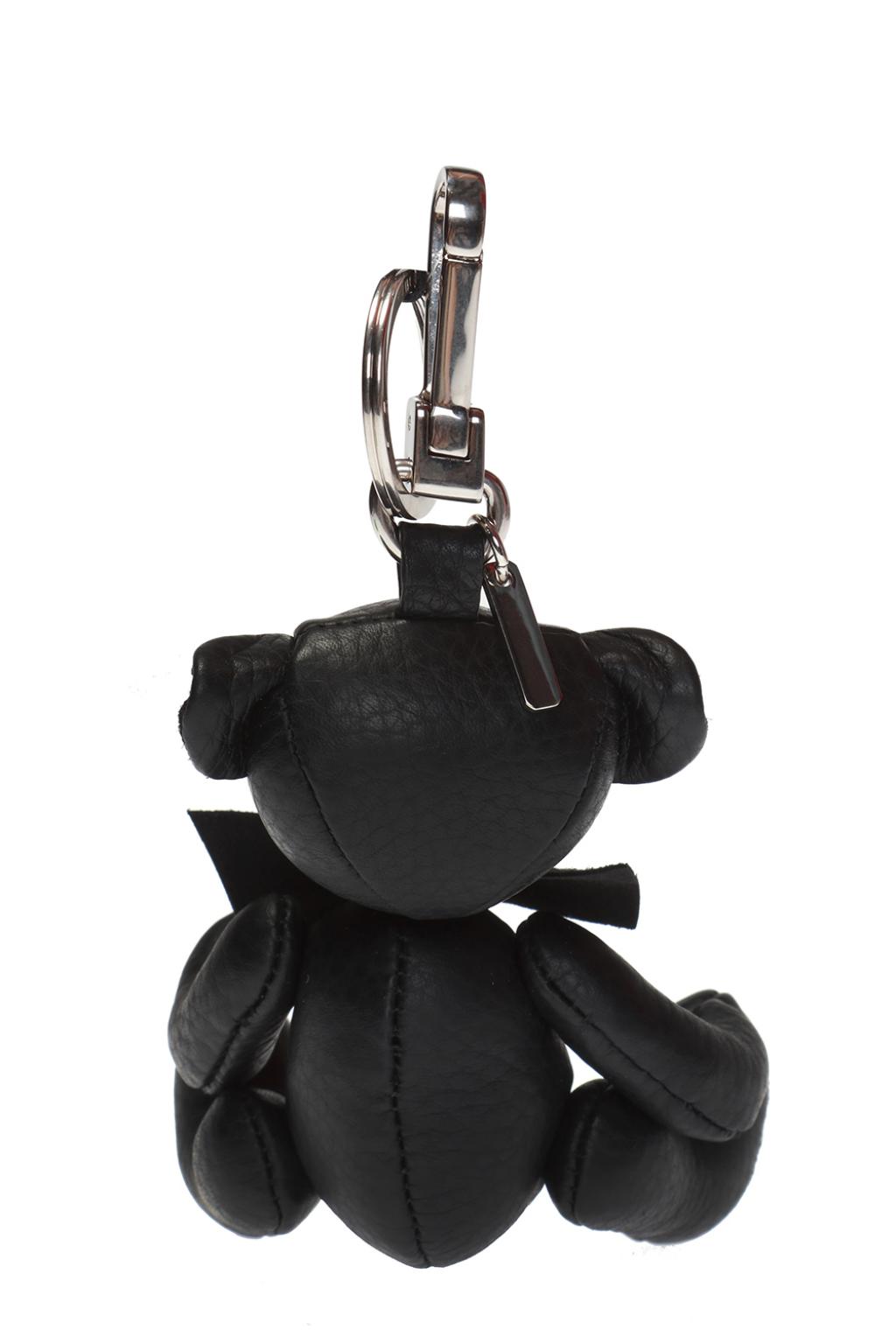 Burberry Black Leather Keychain Burberry