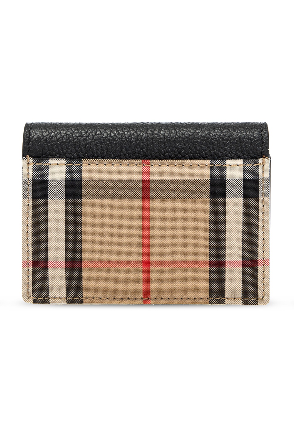Burberry Check Cardholder With Chain in White