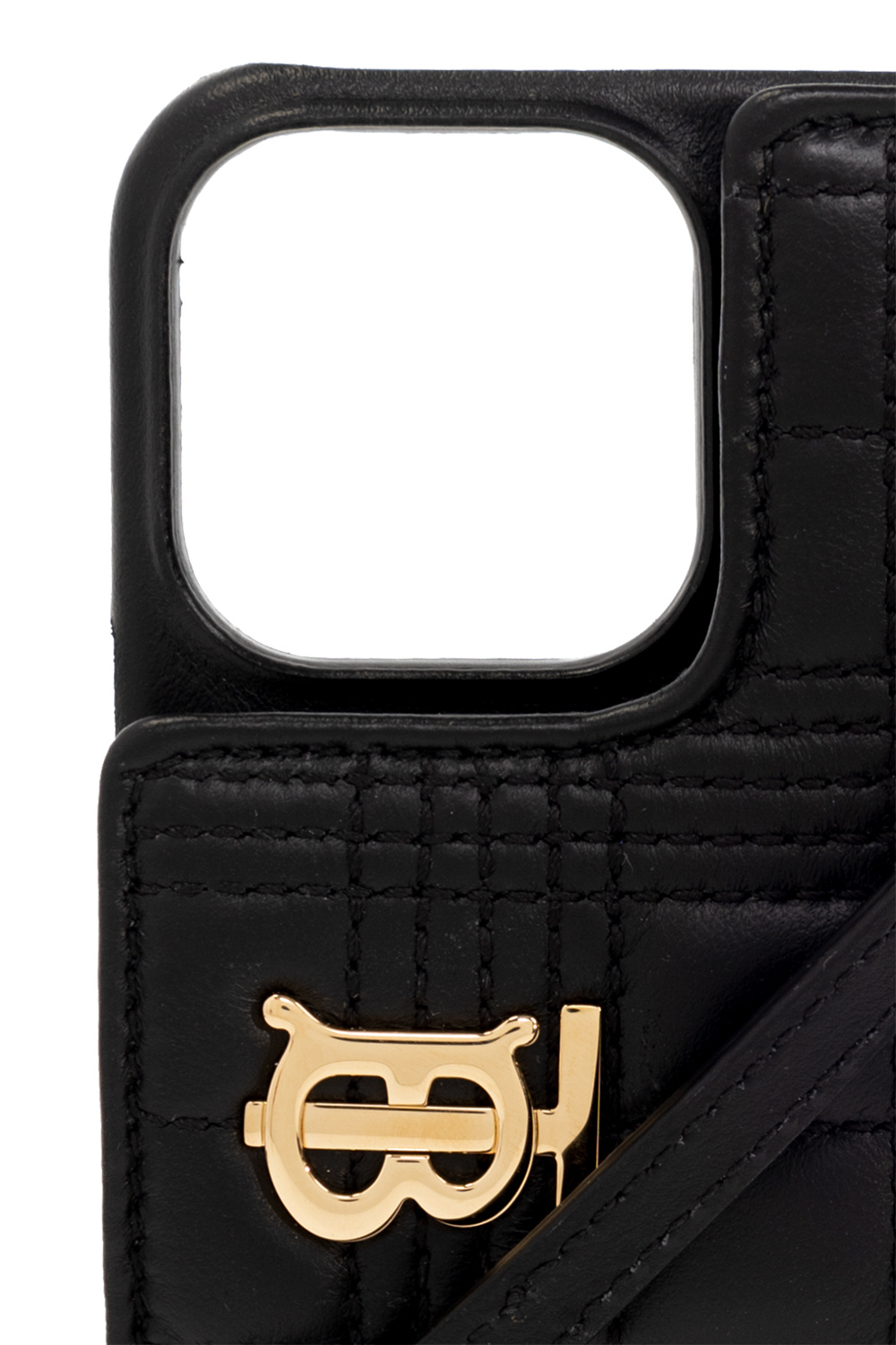 Burberry Quilted Lambskin Lola iPhone 13 Pro Phone Case with Strap In Black  8052411 5045627884362 - Jomashop