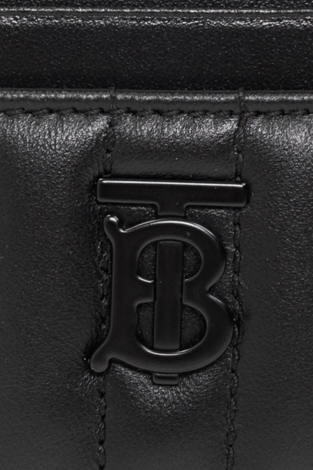 NEW Burberry Black Lola Quilted Leather Card Holder Wallet – Fin