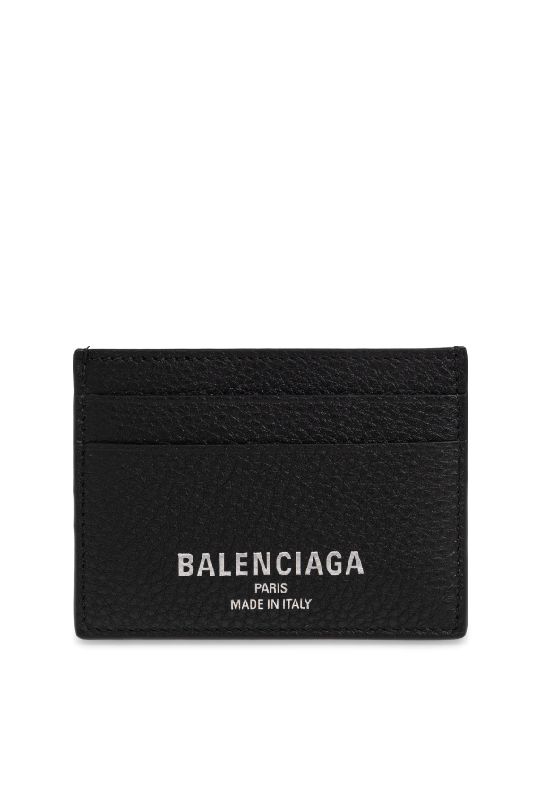 Leather card holder with logo od Balenciaga