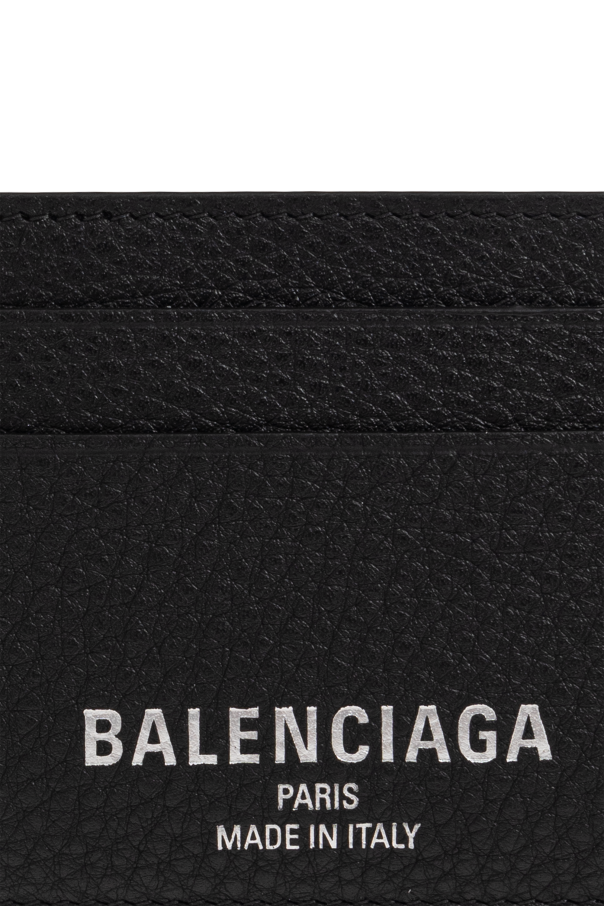 Balenciaga Lederkartenetui mit Logo