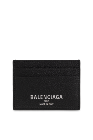 Funda de tarjeta de cuero con logo