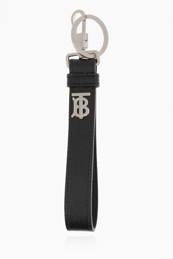 Burberry White Keyring with logo