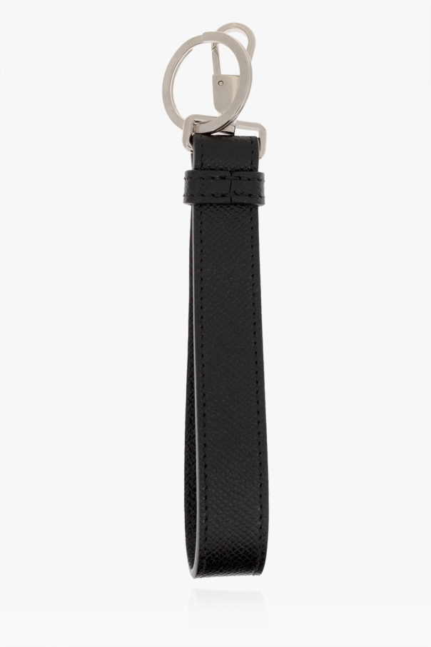 Burberry White Keyring with logo