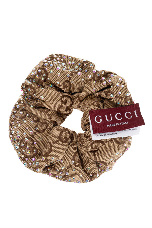 Gucci Hair scrunchie with shimmering appliqués