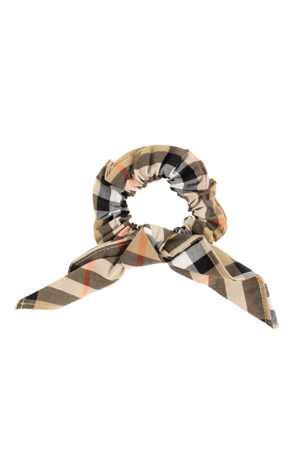 Burberry Kids Checkered-pattern hair scrunchie