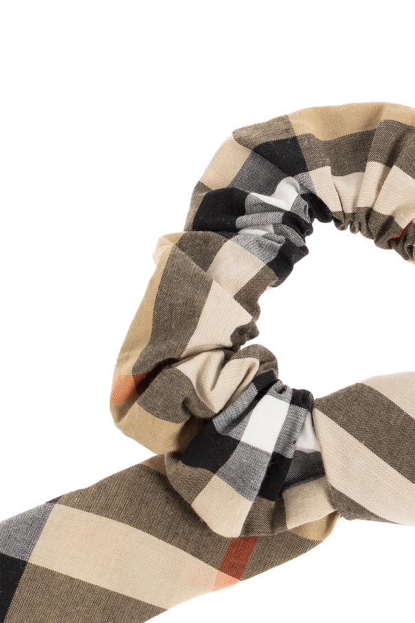 Burberry Kids Checkered-pattern hair scrunchie