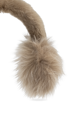 Burberry Futrzane nauszniki