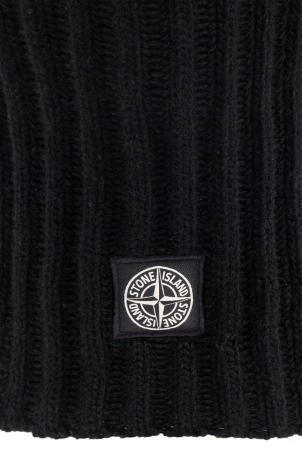 Stone Island Kids Balaclava with logo patch