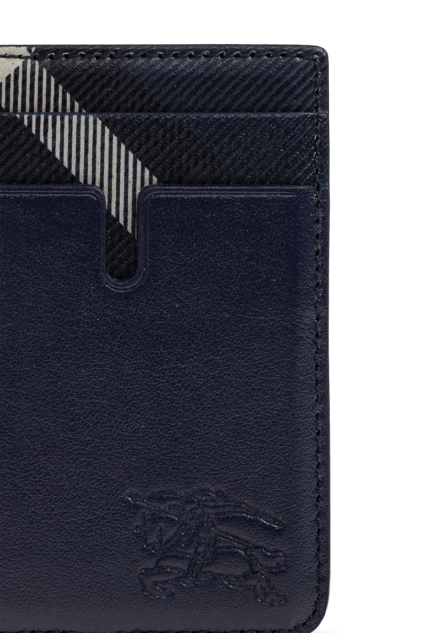 Burberry Estojo de cartão em pele com logótipo