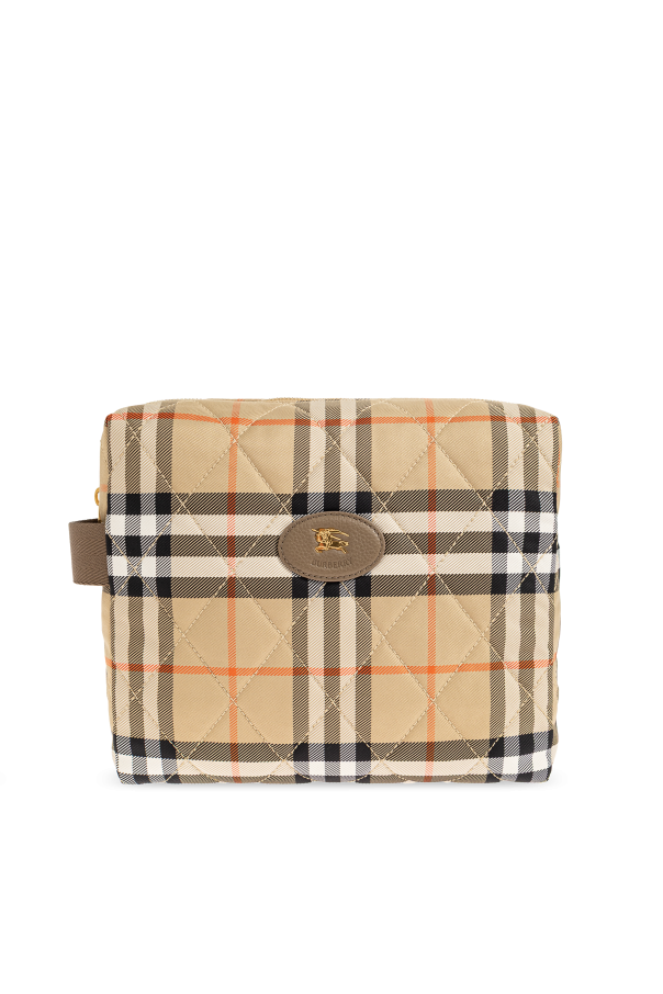 Cosmetic bag with a check pattern od Burberry Kids