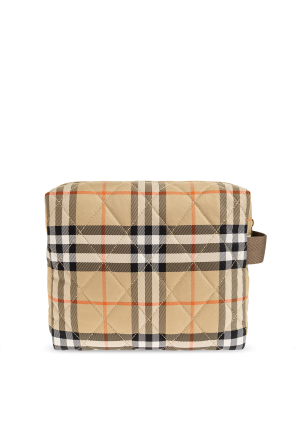 Burberry Kids Cosmetic bag with a check pattern