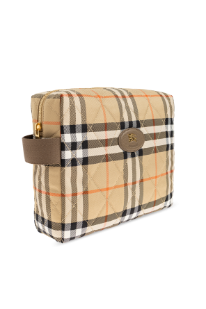 Burberry Kids Cosmetic bag with a check pattern