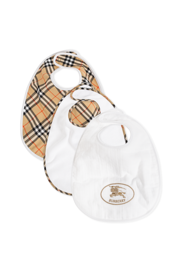 Three-pack of bibs od Burberry Kids
