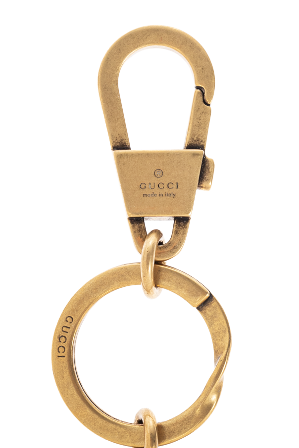 Gucci Keyring with logo-shaped charm