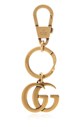 Keychain with logo-shaped charm