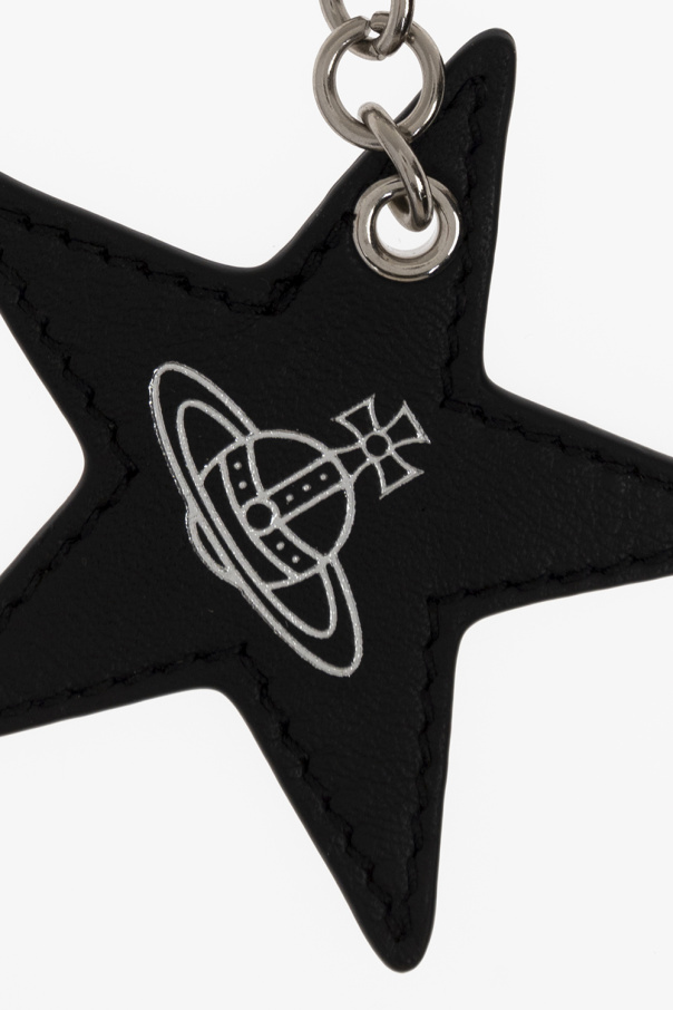 Vivienne Westwood BLACK Keyring with logo
