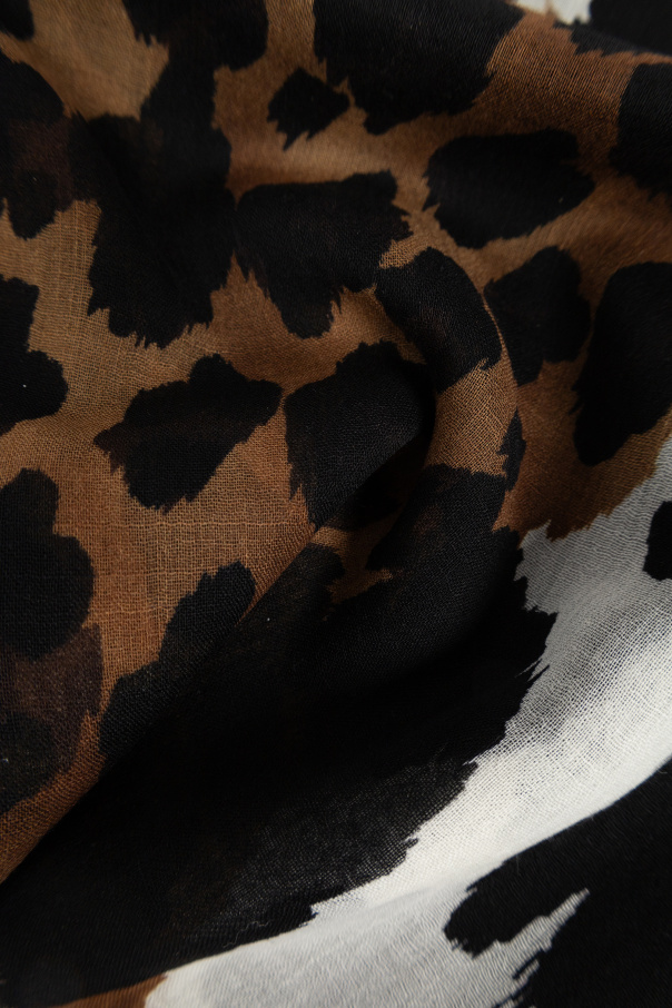 Saint Laurent Scarf with animal motif
