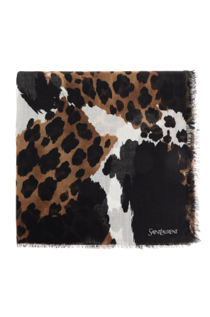 Scarf with animal motif