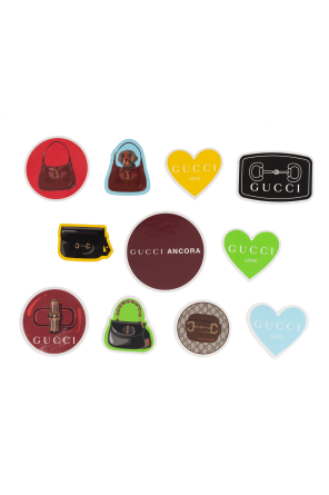 Set of eleven suitcase stickers
