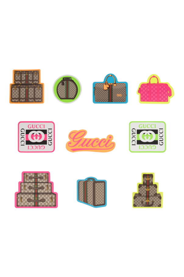 Set of ten suitcase stickers, zdjęcie 1 Set of ten suitcase stickers od Gucci
