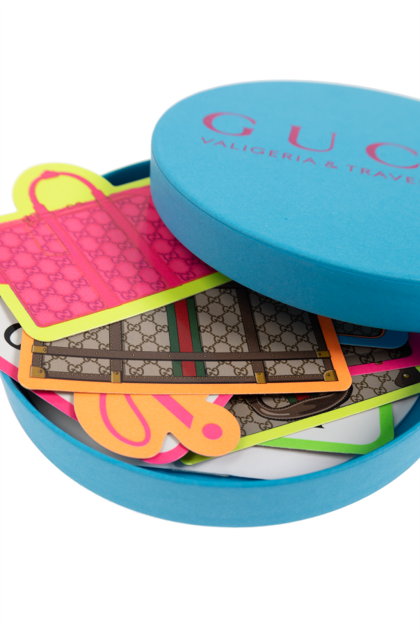Gucci Set of ten suitcase stickers