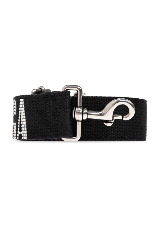 Bag strap with shimmering logo od Balenciaga