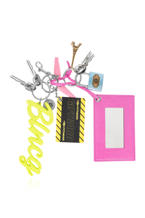 Balenciaga Keychain with colorful pendants