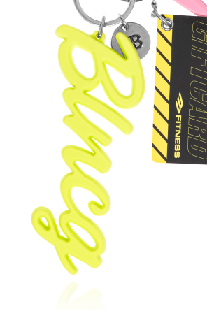 Balenciaga Keychain with colorful pendants