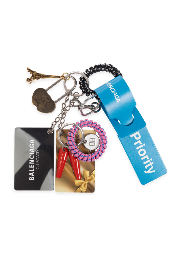 Keychain with colorful pendants od Balenciaga